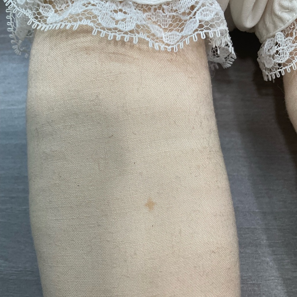 VINTAGE HANDMADE 15” DOLL - Picture 3 of 8